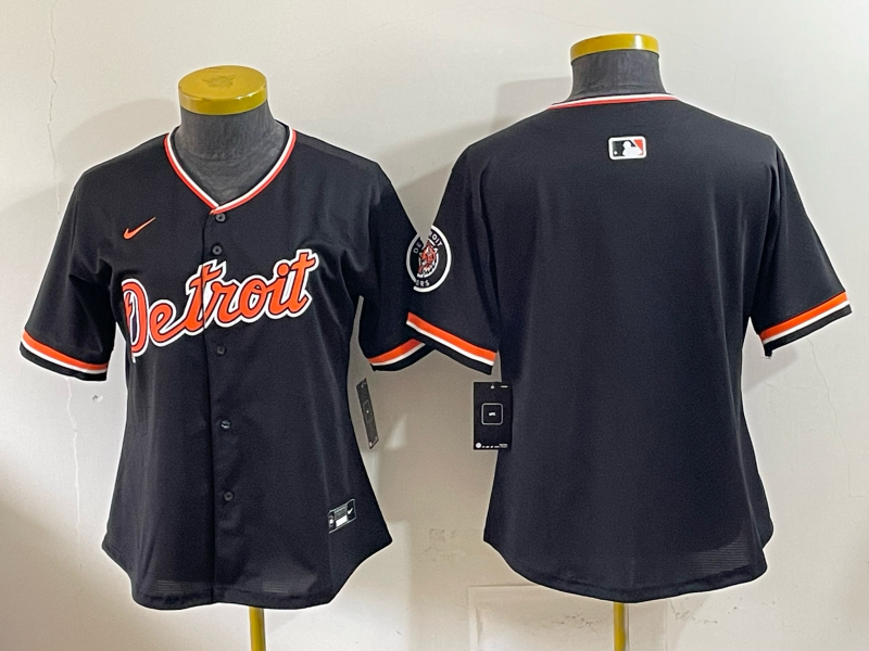 youth Detroit Tigers blank black Nike 2026 MLB Jersey 0408001->youth mlb jersey->Youth Jersey